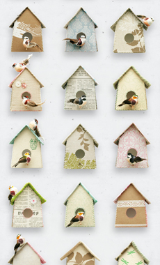 Birdhouse wallpaper