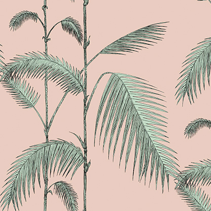 ICONS: PALM LEAVES (Rosa Alabastro y Verde)