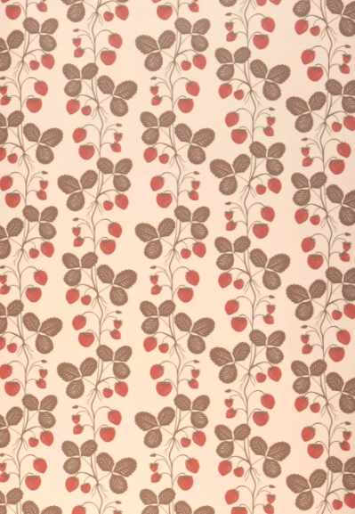 papel pintado fresas
