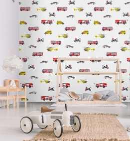 Papel pintado infantil carretera y coches - Streets & Cars 451716