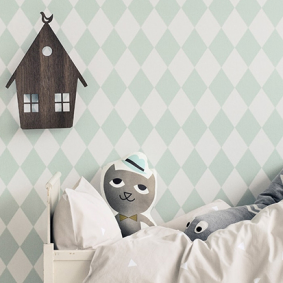 HARLEQUIN WALLPAPER-MINT