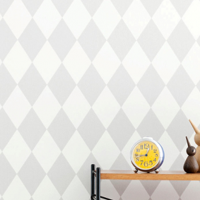 HARLEQUIN WALLPAPER-GREY