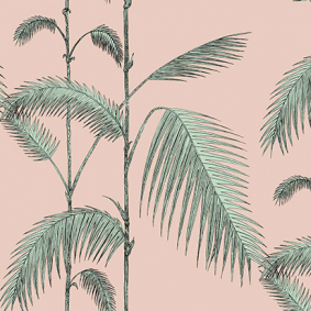 ICONS: PALM LEAVES (Rosa Alabastro y Verde)