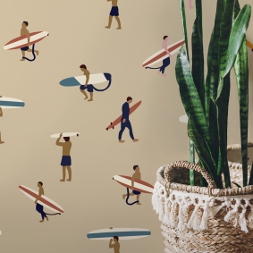 Surf Wallpaper - Arena Beige