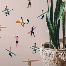 Surf Wallpaper - Arena Rosa