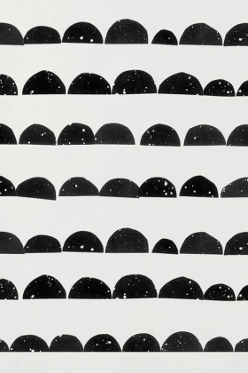 HALF MOON WALLPAPER-BLACK