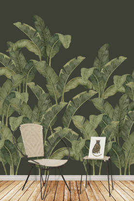 Bananella Verde claro sobre Negro