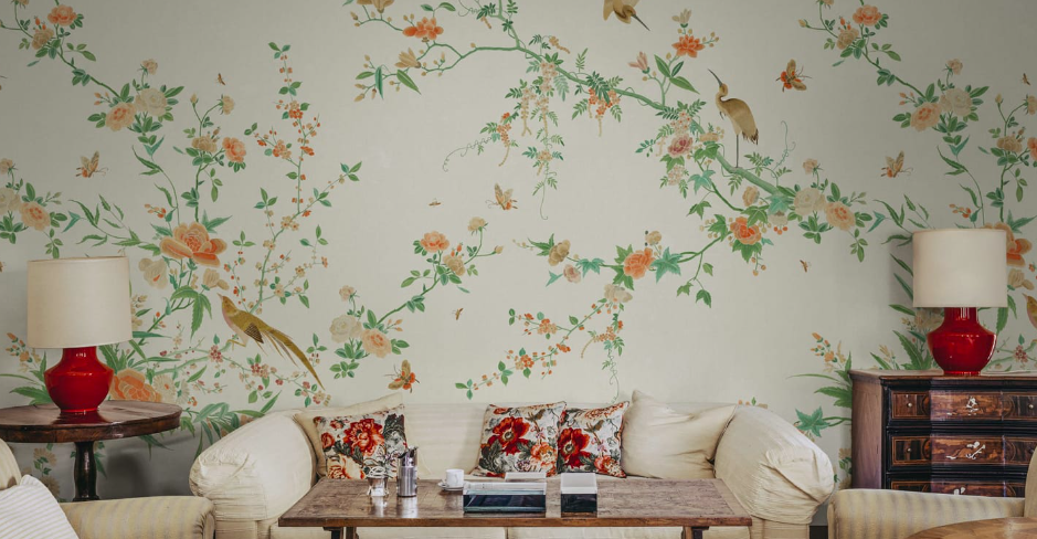 papel pintado chinoiserie